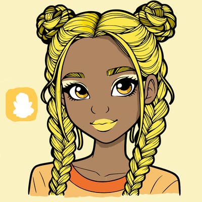 realistic girl with braids