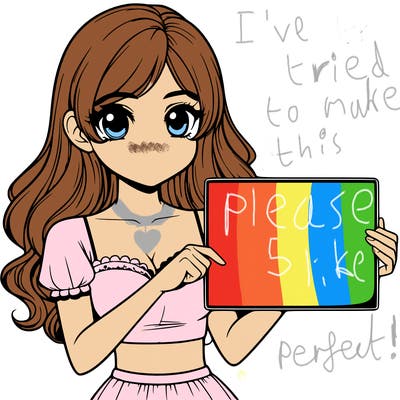 realistic pretty girl holding blank sign