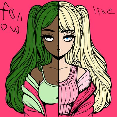 realistic girl split