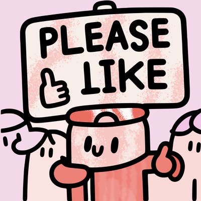 a sigh say please like