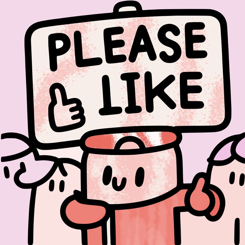 a sigh say please like