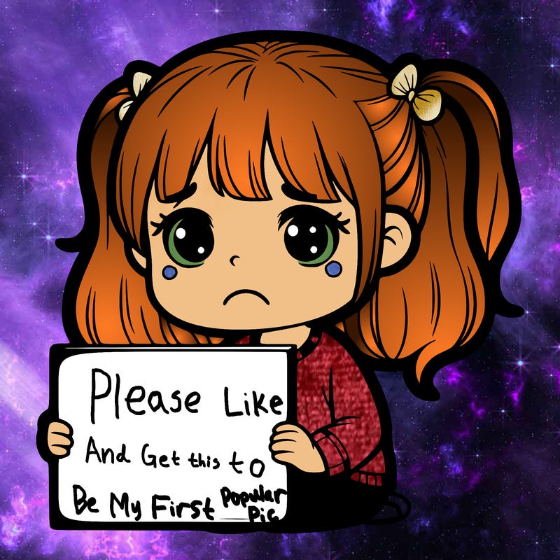 sad girl with a blank sign