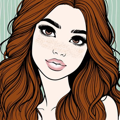 beautiful realistic girl