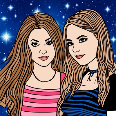 two girl best friends