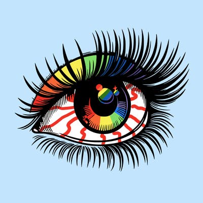 realistic eye long eylashes