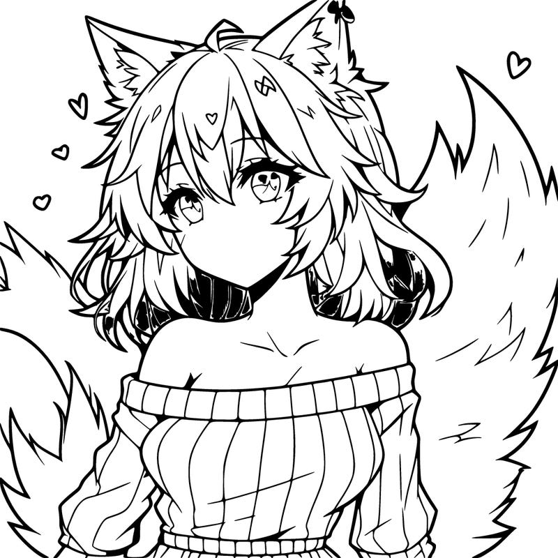 wolf girl anime