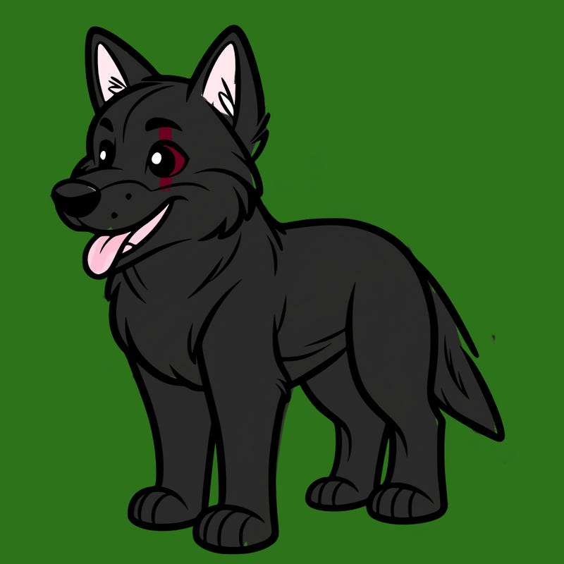 big dingo animal out line