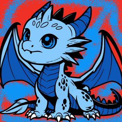 fierce baby night dragon