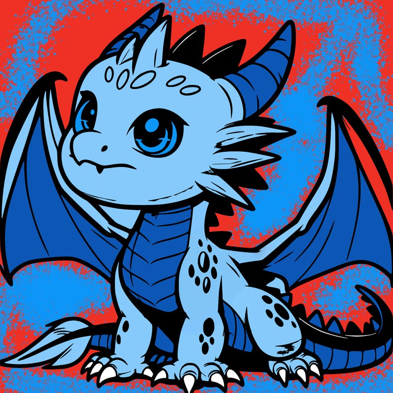 fierce baby night dragon