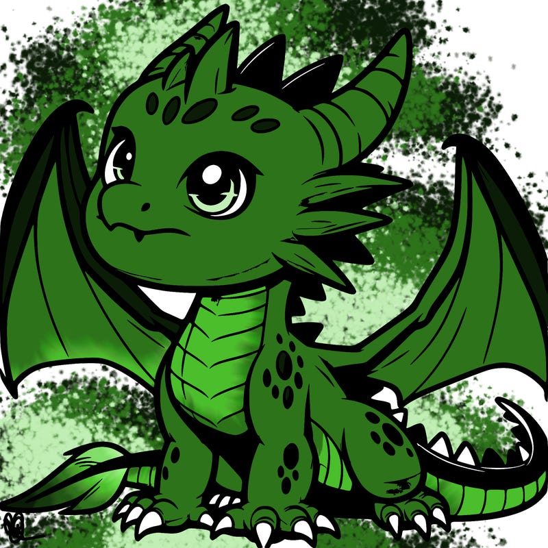 fierce baby night dragon