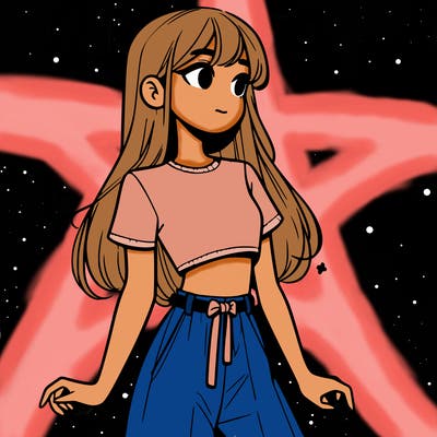 girl in a cute crop top