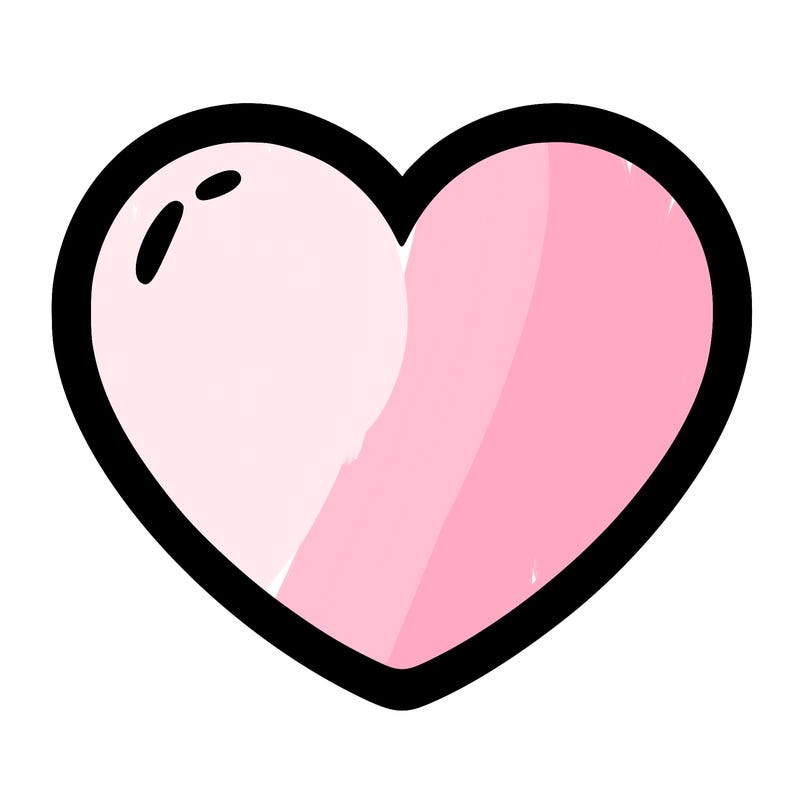 a blank heart