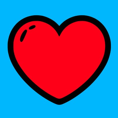 a blank heart