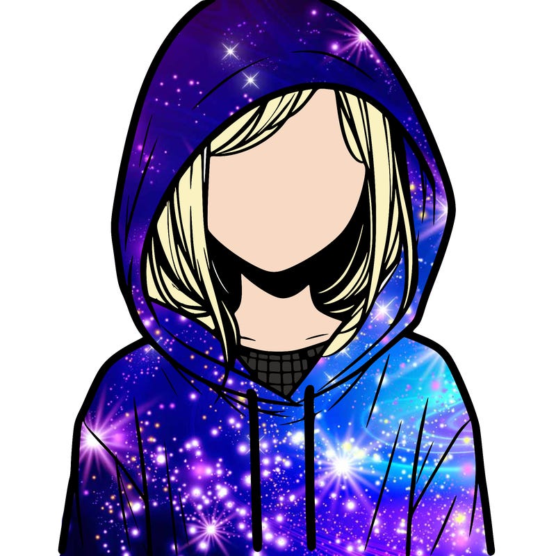 faceless girl in hoodie
