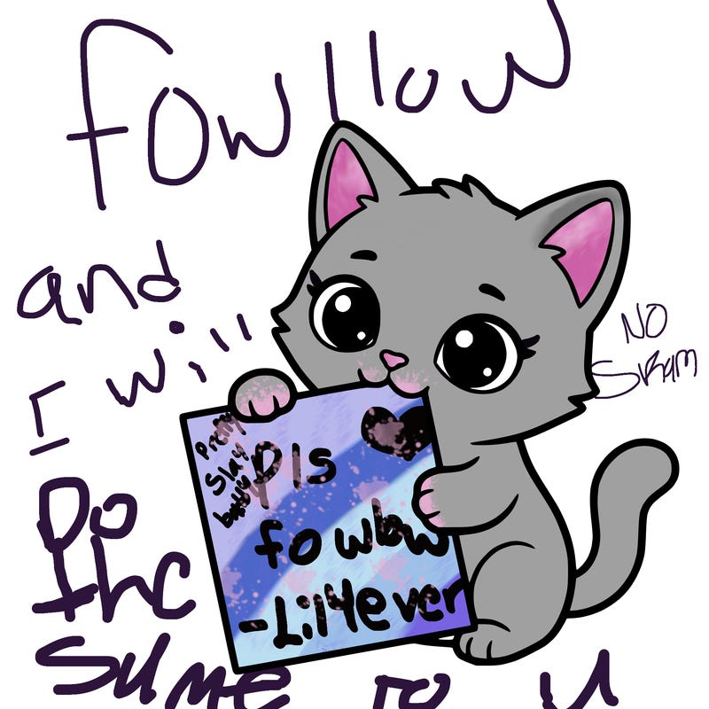 a small cat with a blank sheet of paper in its hand. the cat is sooooooo cute!