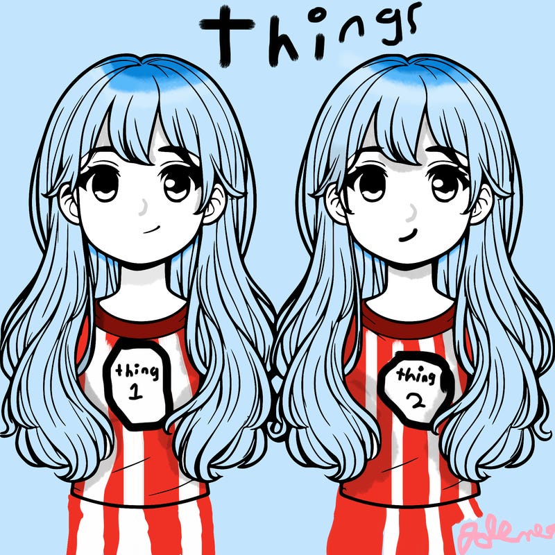 realistic twin boy and girl with long hair