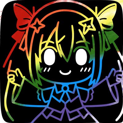 glow with the dark anime character