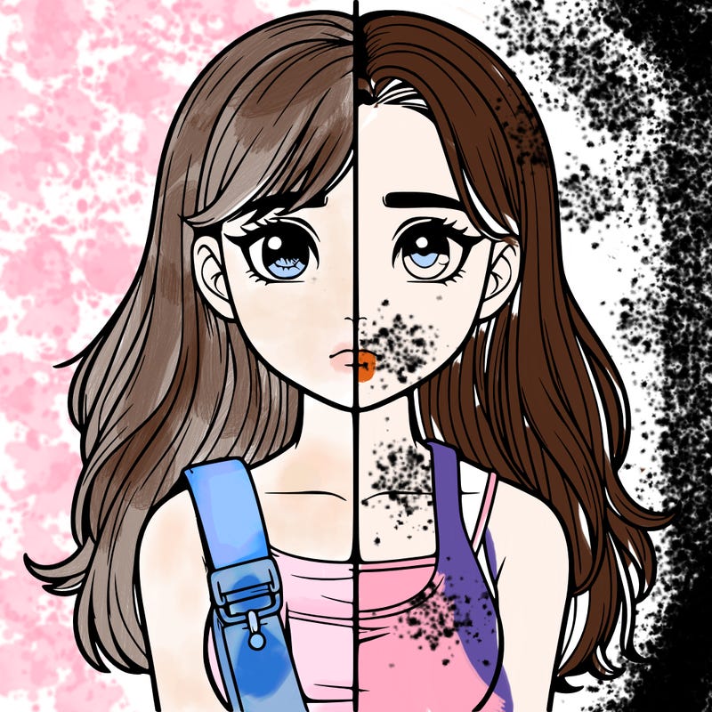 realistic girl split