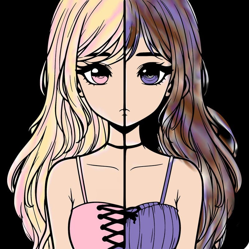 a realistic girl split