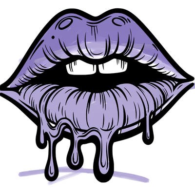 lips that look realistic and drip