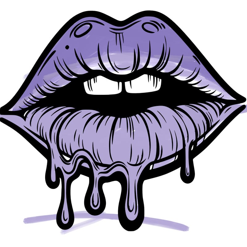 lips that look realistic and drip