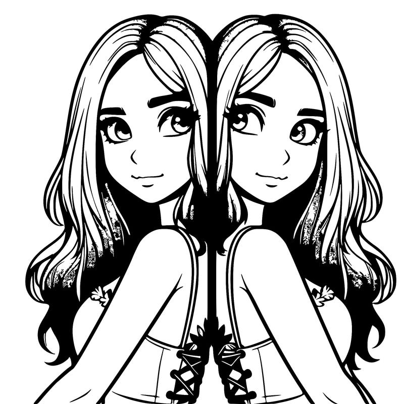 a realistic girl split