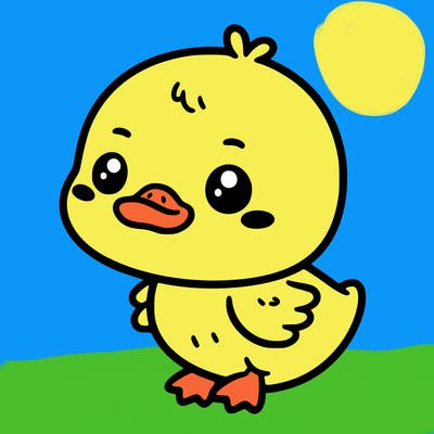 cute baby duck