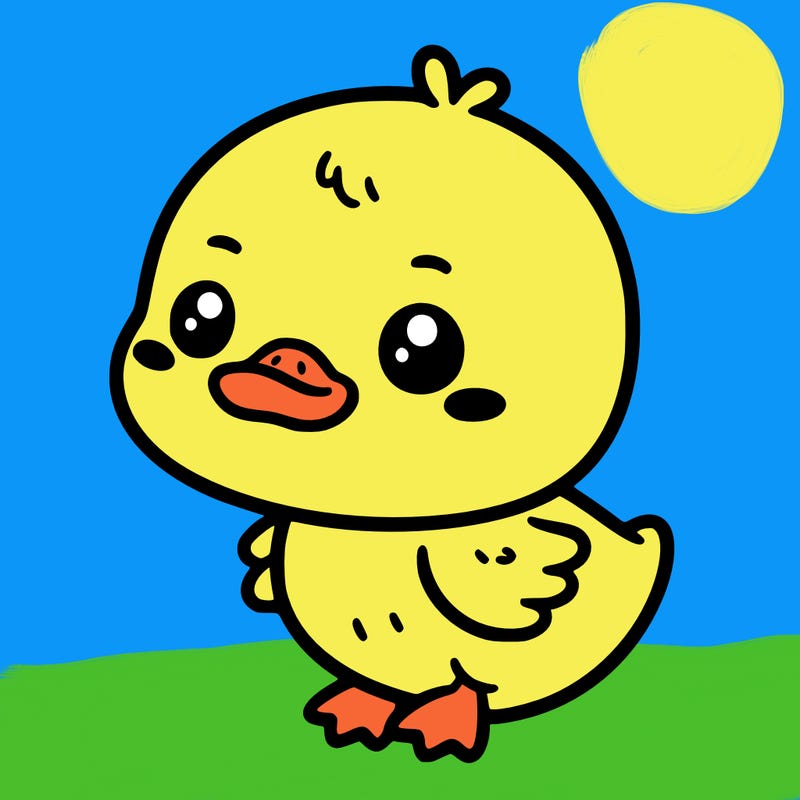 cute baby duck