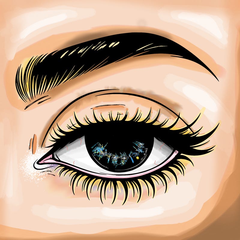 eye closed realistic