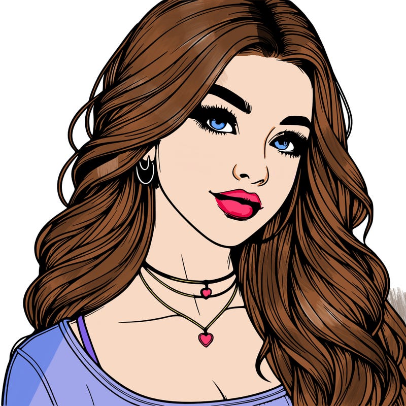 detailed realistic girl