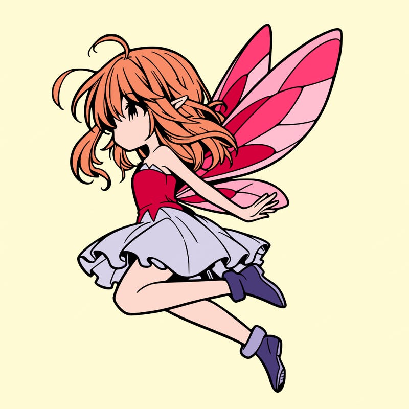 manga fairy flying