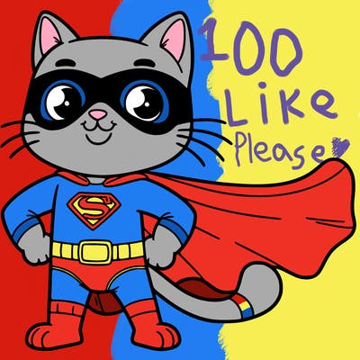 superhero cat