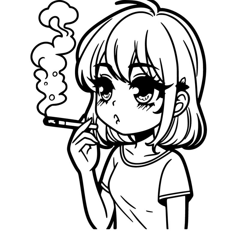 girl smoking