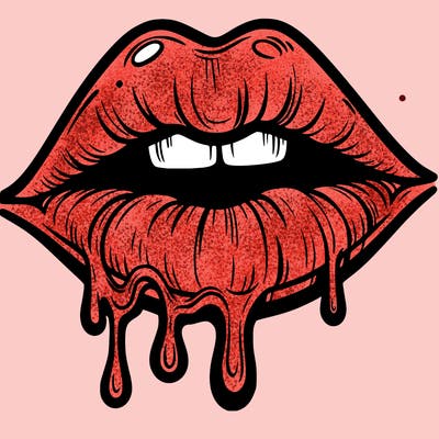 lips that look realistic and drip