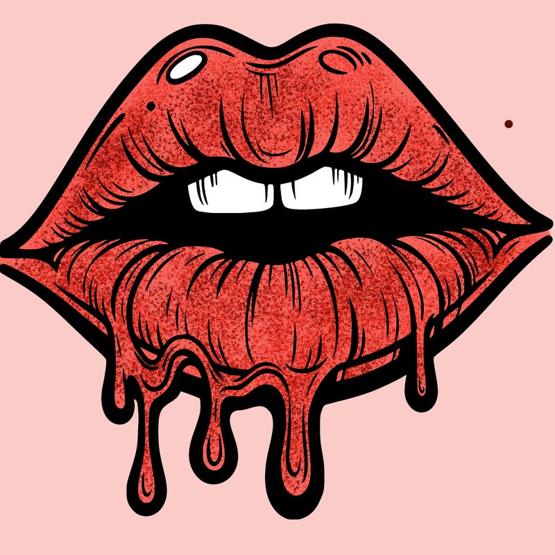 lips that look realistic and drip