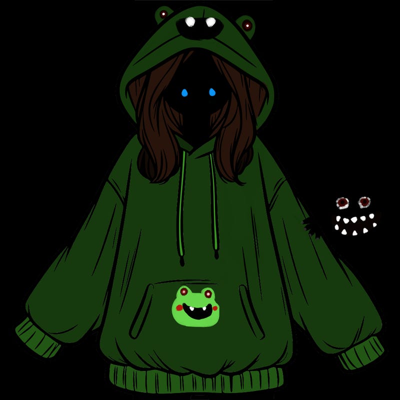 girl in oversized hoodie