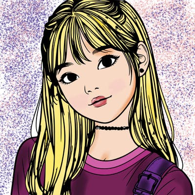 a realistic korean teenage girl