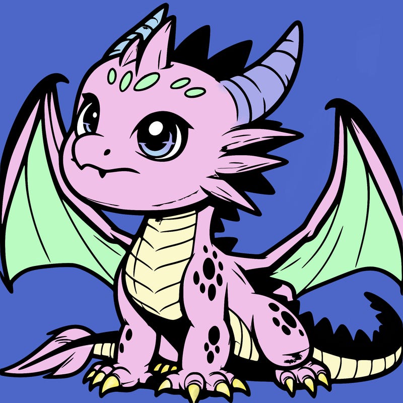 fierce baby night dragon