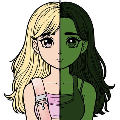 realistic girl split