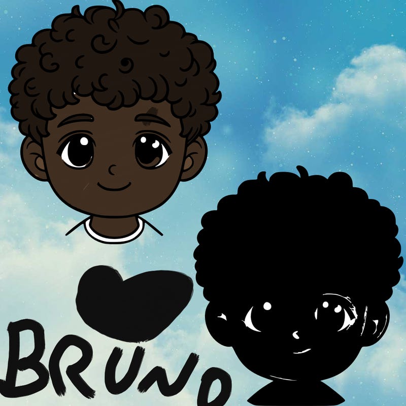 11 year old child with short curly hair