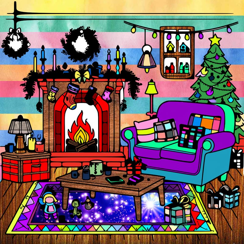 christmas livingroom