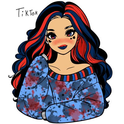 a beautiful girl in a big sweatshirt