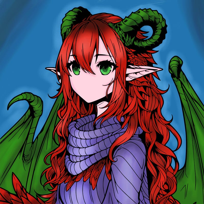 dragon girl realistic fantasy