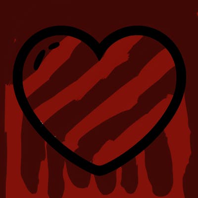 a blank heart
