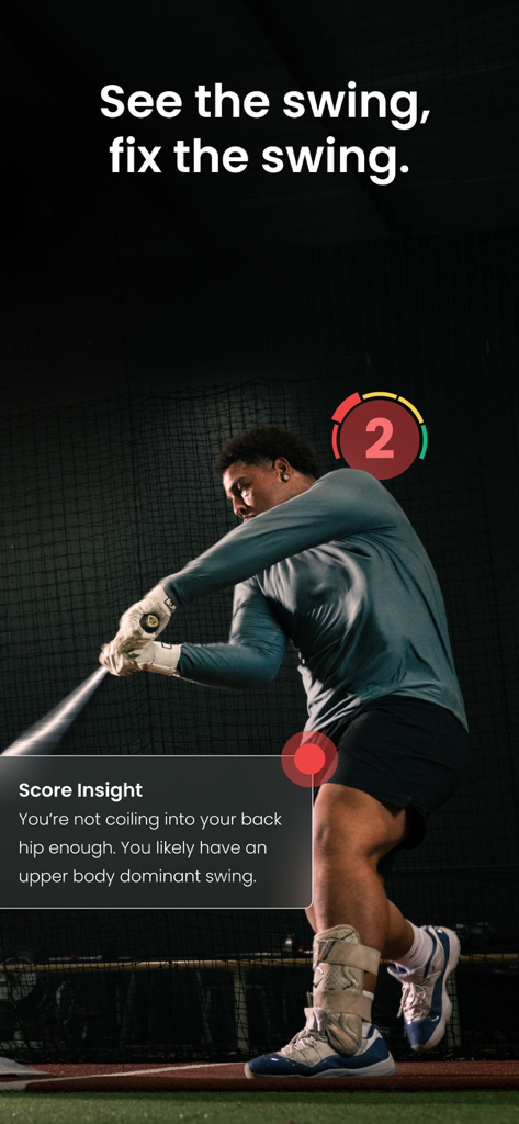 WIN Reality: SwingAI - AI analysis of a baseball player swing with real time mechanical feedback