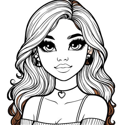 realistic pretty girl