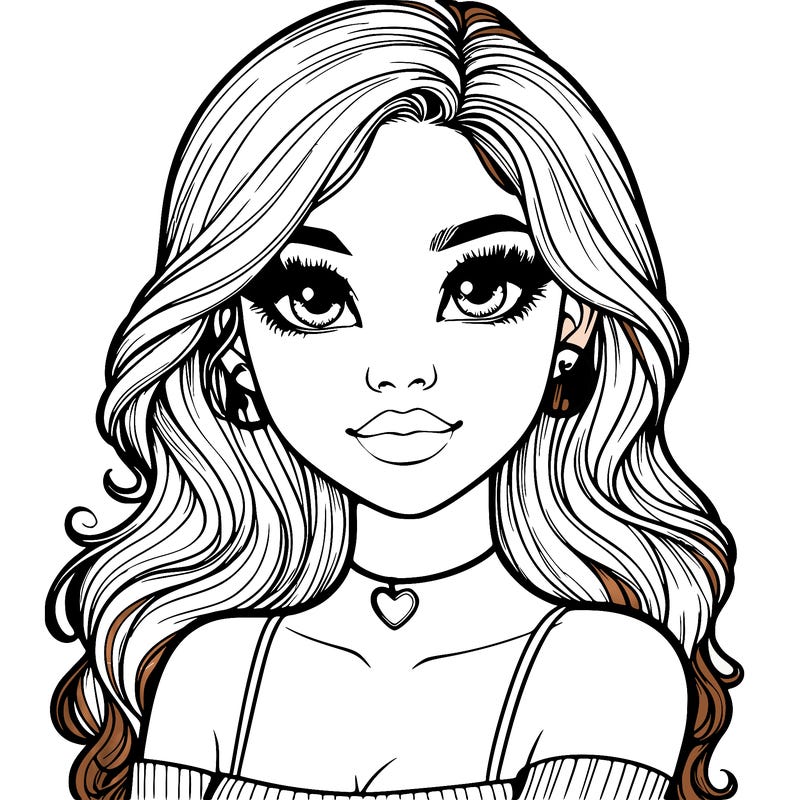 realistic pretty girl