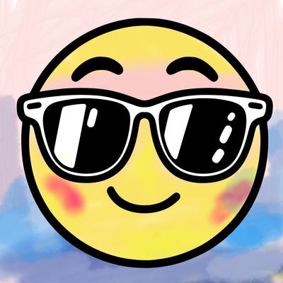emoji with sunglasses