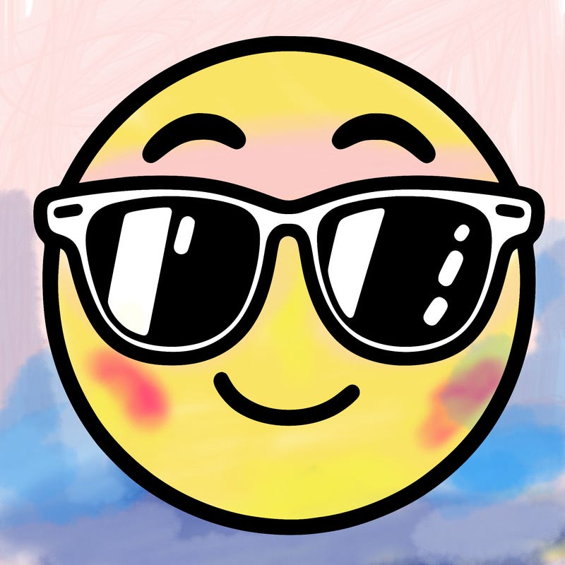 emoji with sunglasses