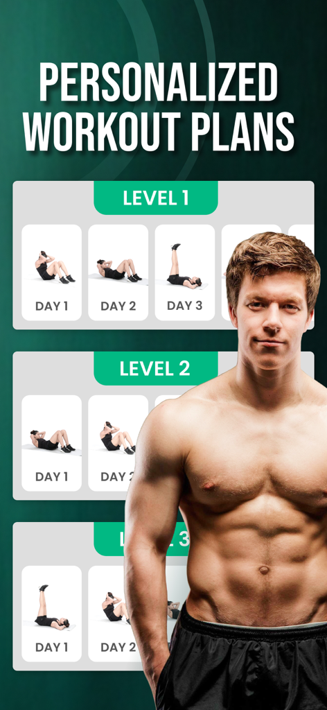 30 Day Ab Challenge App - Health & Fitness App | MWM